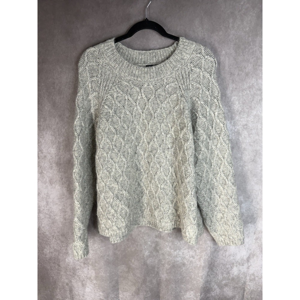 OSKA Cable Knit Alpaca Wool Blend Knit Sweater In Gray Women's Size 3 US 10/12